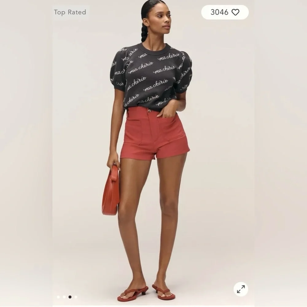 NWT Maeve The Maxine Puff Sleeve Sweater Tee